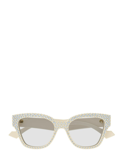 Shop Gucci Eyewear Cat In White