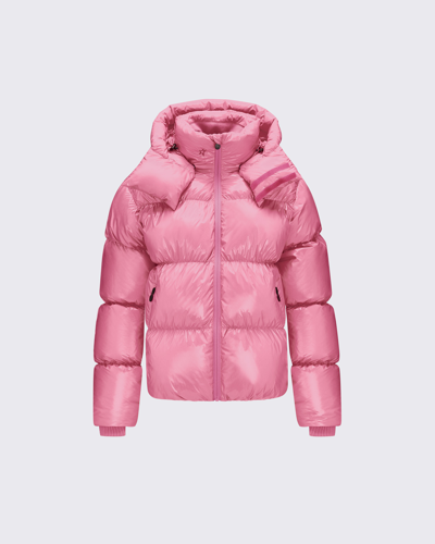 Shop Perfect Moment January Duvet Jacket In Azalea-pink-cire