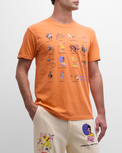 Shop Kidsuper Men's Museum Graphic T-shirt In Cream