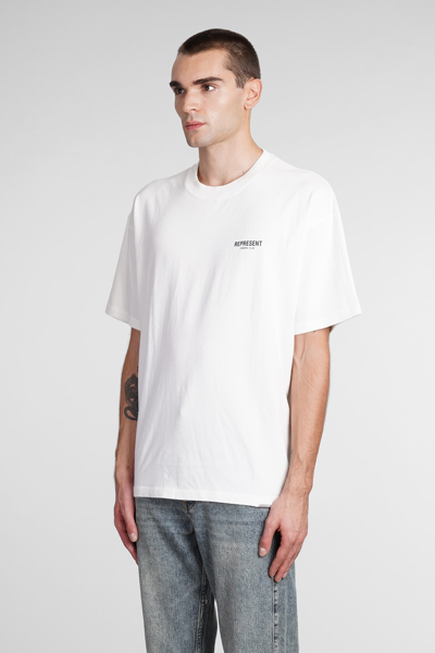Shop Represent T-shirt In White Cotton