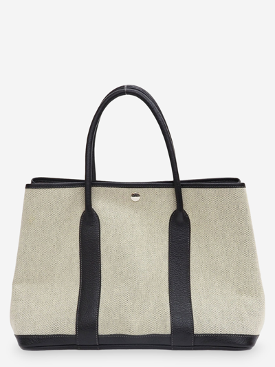 Leather tote Hermès Beige in Leather - 25850459