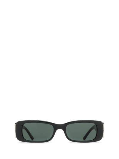 Shop Balenciaga Eyewear Rectangle Frame Sunglasses In Green