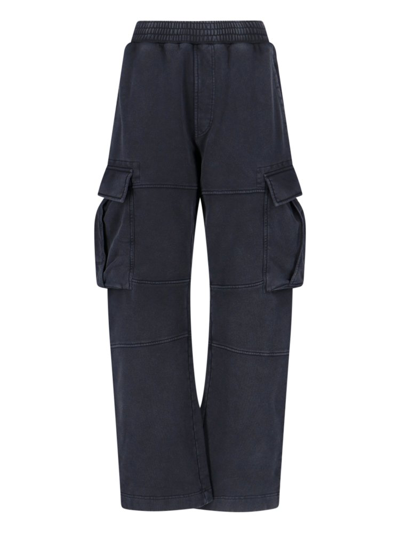 Shop Givenchy Cargo Pants In Navy