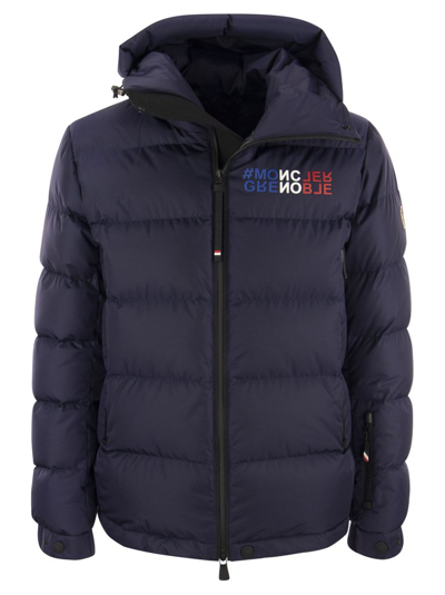 Shop Moncler Grenoble Isorno Down Jacket In Navy