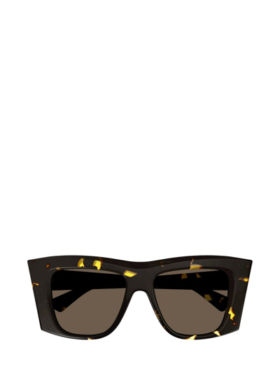 Shop Bottega Veneta Eyewear Square Frame Sunglasses In Multi