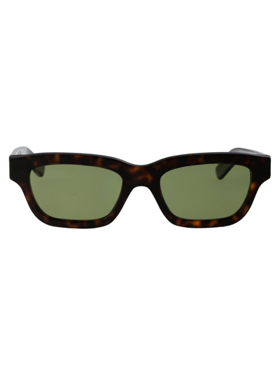 Shop Retrosuperfuture Rectangle Frame Sunglasses In Brown