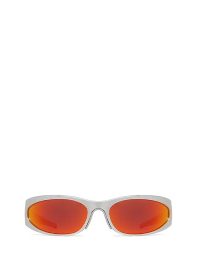 Shop Balenciaga Eyewear Reverse Xpander 2.0 Rectangle Sunglasses In White