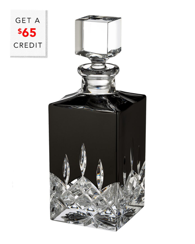 Shop Waterford Lismore Black Square Decanter 25.4oz With $65 Credit
