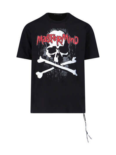 Shop Mastermind Japan "skull Print" T-shirt In Black  