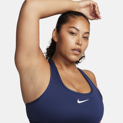 Nike Dri-fit Padded Sports Bra In Blue