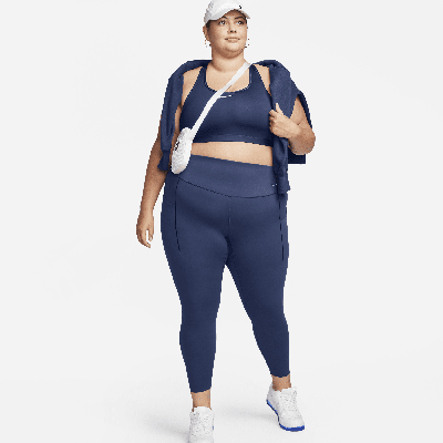 Nike Universa Women's Medium-Support High-Waisted 7/8 Leggings with Pockets  (Plus Size)