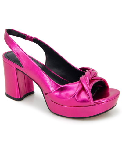 Shop Kenneth Cole Reaction Women's Rylee Platform Sandals In Hot Pink