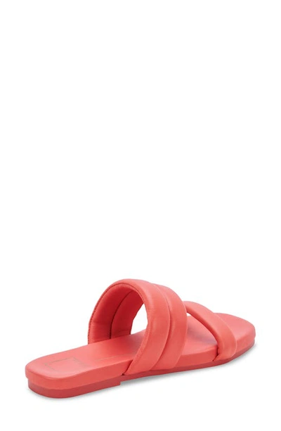 Shop Dolce Vita Adore Slide Sandal In Red Leather