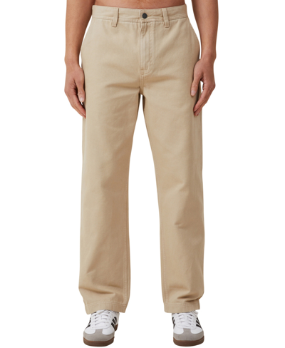 Shop Cotton On Men's Loose Fit Pants In Wheat