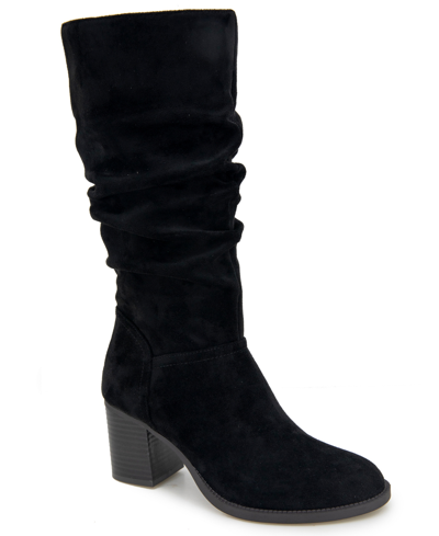 Shop Kenneth Cole Reaction Women's Sonia Slouch Round Toe Boots In Black