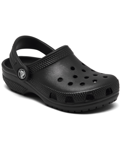 Shop Crocs Toddler Kids Classic Clogs From Finish Line In Black