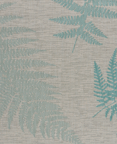 Lr Home Maribel Mbl81649 7'10" X 9'10" Outdoor Area Rug In Teal,cream