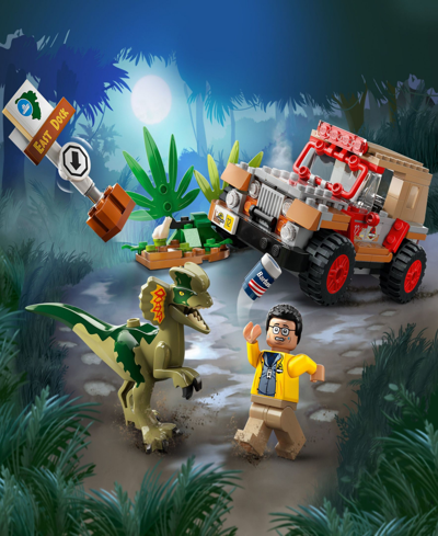 Shop Lego Jurassic World 76958 Dilophosaurus Ambush Toy Building Set With Dennis Nedry Minifigure In Multicolor