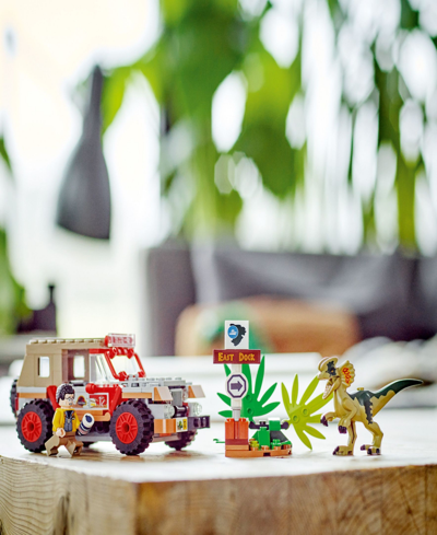 Shop Lego Jurassic World 76958 Dilophosaurus Ambush Toy Building Set With Dennis Nedry Minifigure In Multicolor