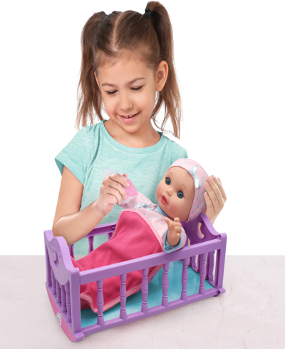 Shop Little Darlings Crib Time Fun 12" Doll Playset, New Adventures, Children's Pretend Play In Multi