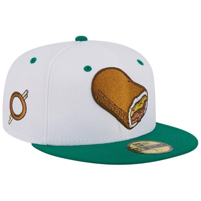 Shop New Era White Omaha Storm Chasers Theme Nights Omaha Runzas  59fifty Fitted Hat
