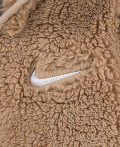 Nike Baby Boys Hooded Sherpa Coverall In Hemp