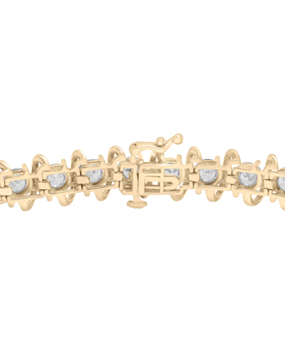 Macy's Diamond Tennis Bracelet (5 Ct. T.w.) In 10k Gold, Created For  In Yellow Gold