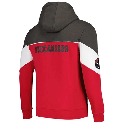 Shop Starter Red/pewter Tampa Bay Buccaneers Running Back Full-zip Hoodie