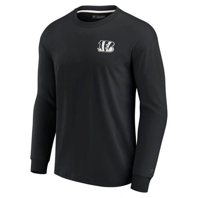 Shop Fanatics Signature Unisex  Black Cincinnati Bengals Elements Super Soft Long Sleeve T-shirt