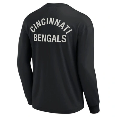 Shop Fanatics Signature Unisex  Black Cincinnati Bengals Elements Super Soft Long Sleeve T-shirt