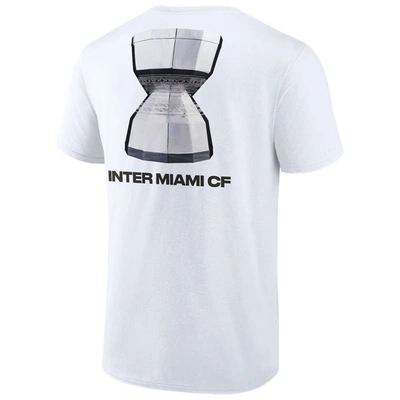 Shop Fanatics Branded  White Inter Miami Cf 2023 Leagues Cup Champions Locker Room T-shirt