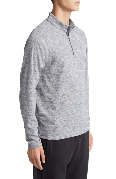 Shop Reigning Champ Solotex® Mesh Half-zip Pullover In Heather Grey