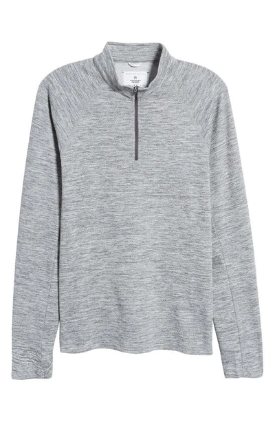 Shop Reigning Champ Solotex® Mesh Half-zip Pullover In Heather Grey