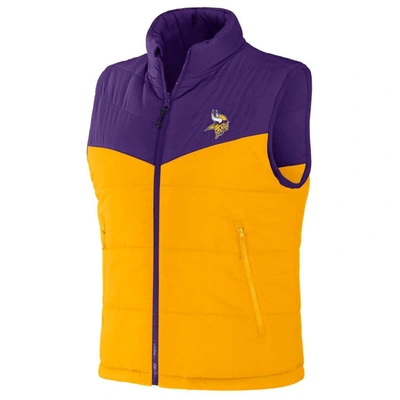Shop Nfl X Darius Rucker Collection By Fanatics Purple Minnesota Vikings Colorblocked Full-zip Vest