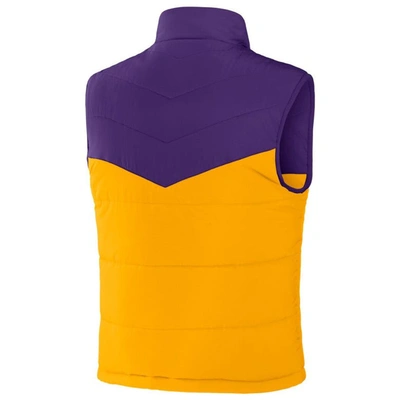 Shop Nfl X Darius Rucker Collection By Fanatics Purple Minnesota Vikings Colorblocked Full-zip Vest