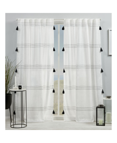 EXCLUSIVE HOME CURTAINS DEMI LIGHT FILTERING HIDDEN TAB TOP CURTAIN PANEL PAIR, 54" X 84", SET OF 2 