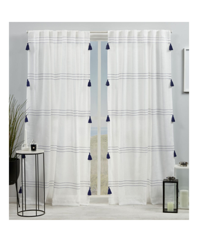 Exclusive Home Curtains Demi Light Filtering Hidden Tab Top Curtain Panel Pair, 54" X 96", Set Of 2 In Black