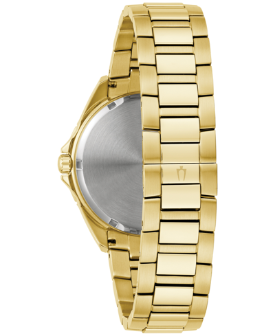 Bulova Men's Classic Phantom Gold-tone Stainless Steel Bracelet Watch 40mm In Gold-tone