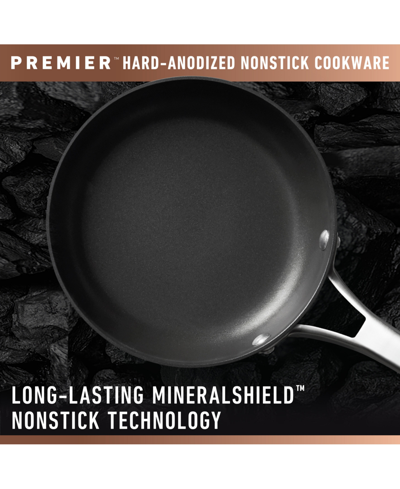 Calphalon Premier Hard-anodized Nonstick 8" And 10" Frying Pans Set In Black,stainless Steel