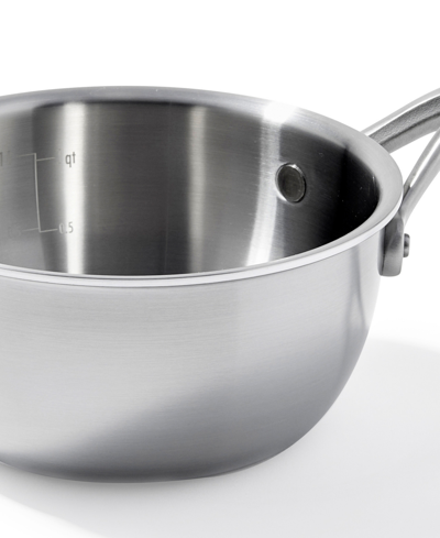 Oxo Mira Tri-ply Stainless Steel 7" Covered Chef's Pan In Stainless Steel