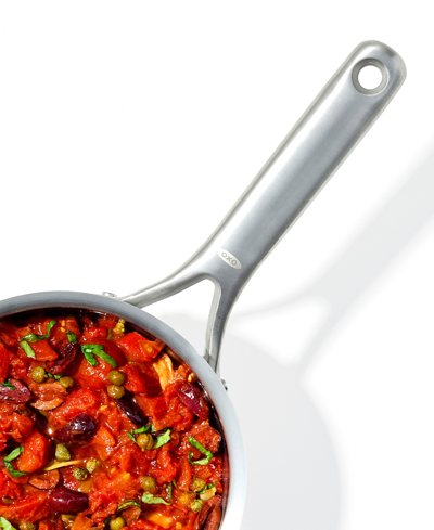 Oxo Mira Tri-ply Stainless Steel 7" Covered Chef's Pan In Stainless Steel