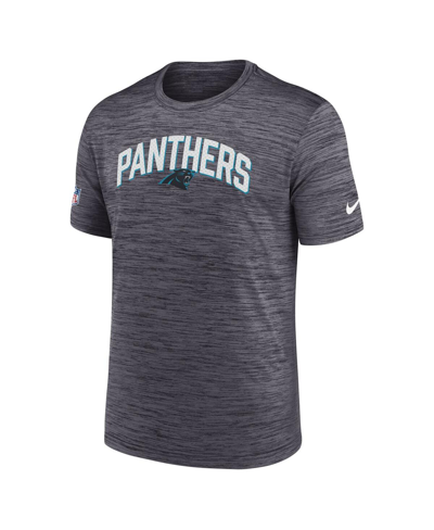 Shop Nike Men's  Black Carolina Panthers Velocity Athletic Stack Performance T-shirt