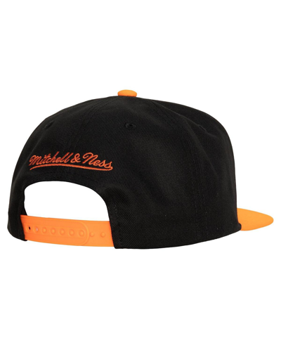 Mitchell & Ness Men's  Black Anaheim Ducks Core Team Ground 2.0 Snapback Hat In Black