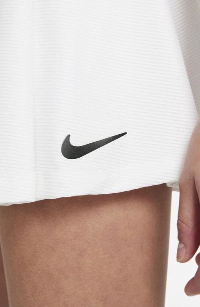 Shop Nike Kids' Court Victory Dri-fit Tennis Skirt In White/ Black