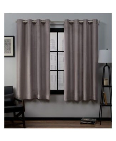 Shop Exclusive Home Loha Linen Grommet Top Window Curtain Panel Pair In Natural