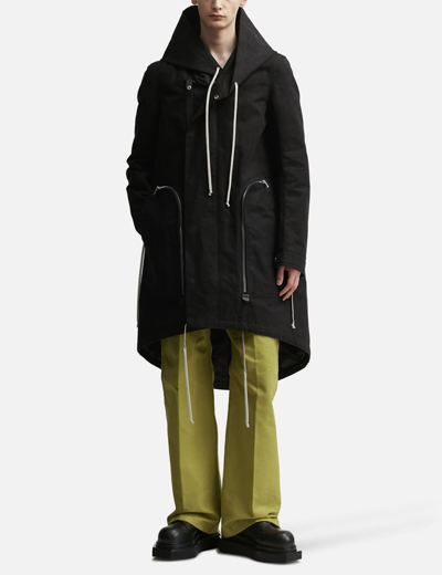 Shop Rick Owens Bauhaus Fishtail Parka In Black