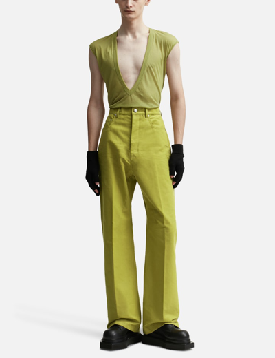 Shop Rick Owens Geth Jeans In Yellow