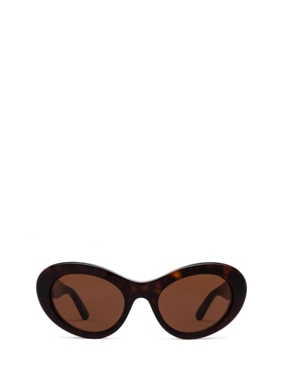 Shop Balenciaga Eyewear Cat In Brown