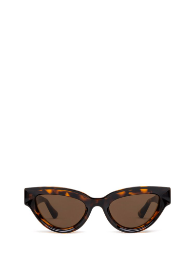 Shop Bottega Veneta Eyewear Sharp Cat Eye Sunglasses In Multi