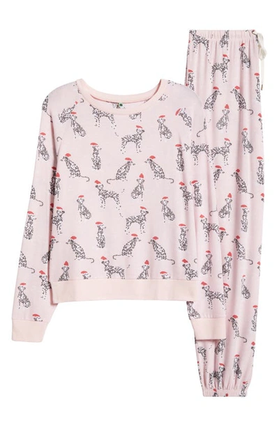 Shop Honeydew Intimates Star Seeker Jersey Pajamas In Precious Dalmatian